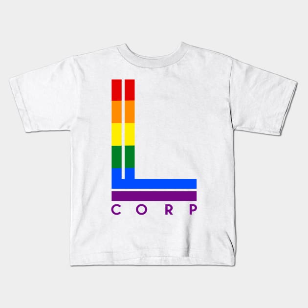 L-Corp Pride Kids T-Shirt by brendalee